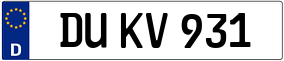 Trailer License Plate